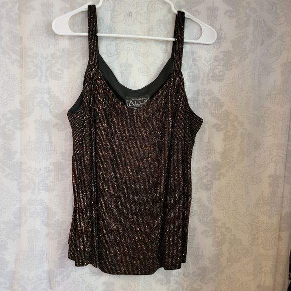 Alex Evening Glimmer Sleeveless Top Size 18W - Picture 2 of 9